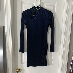 Elegant Navy Blue Dress